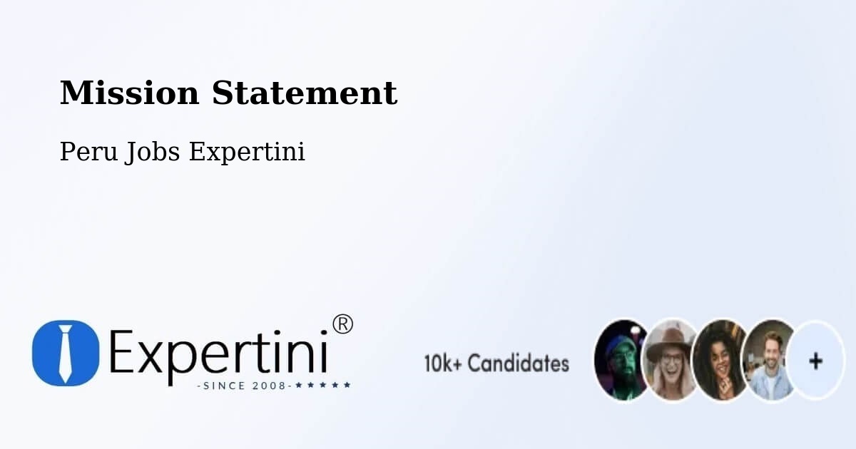 Corporate Mission – Ica - Peru Jobs Expertini